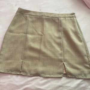 Checker mini skirt
